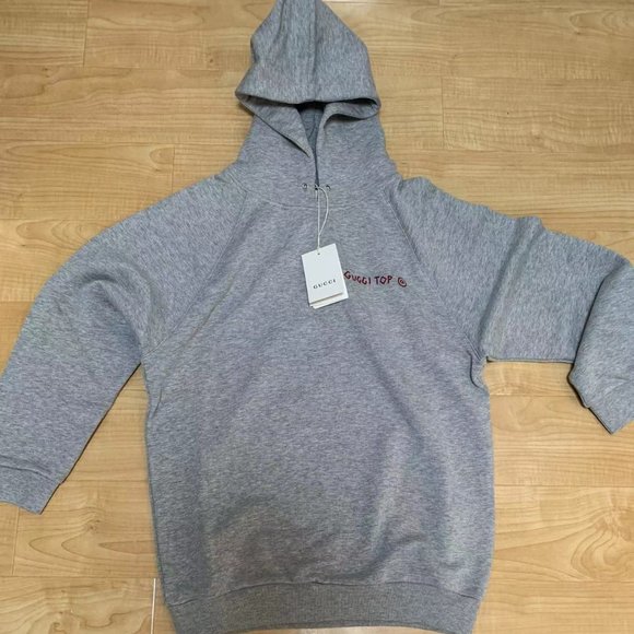 Gucci Grey Kids Punk Print Logo Sweatshirt/Hoodie - Picture 2 of 6